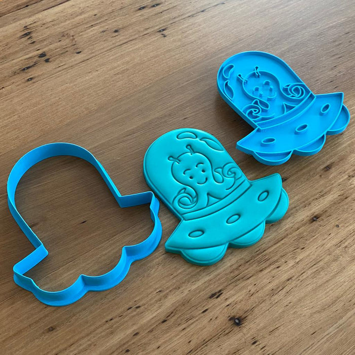 Alien Cookie Cutter and Optional Stamp, cookie cutter store