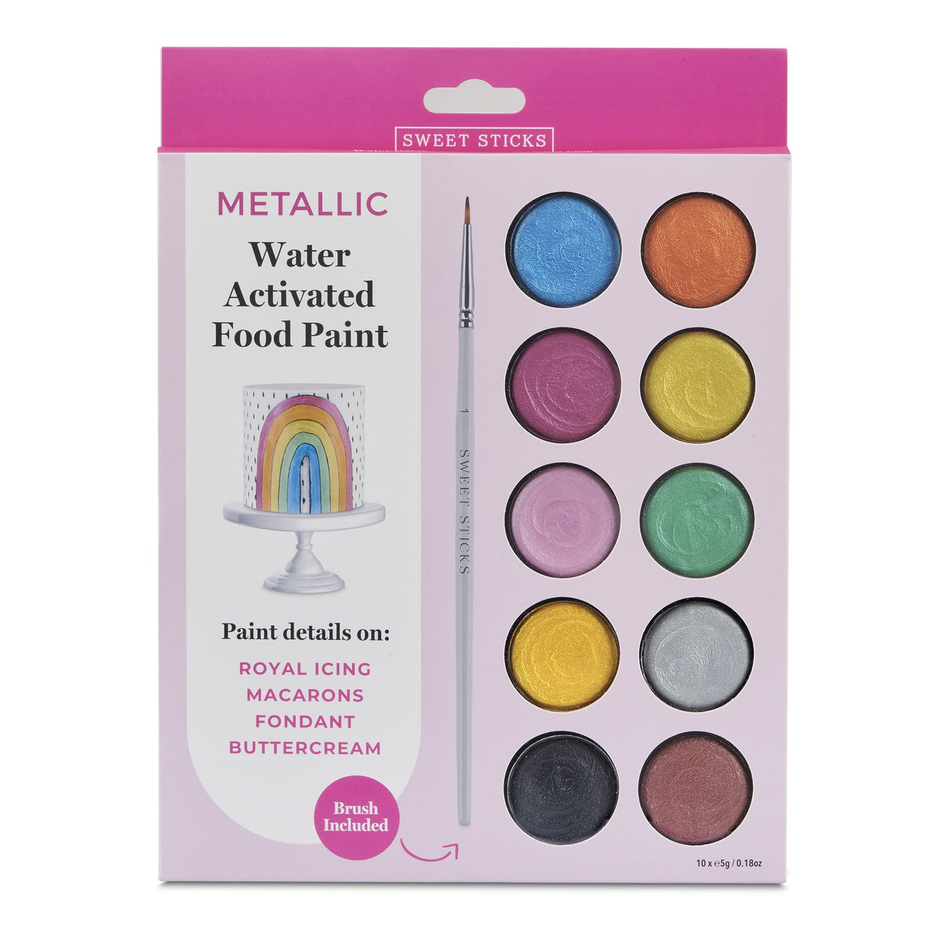 Sweet Sticks Water Activated Food Paint, Cake and Cookie Decorating, Cookie Cutter Store