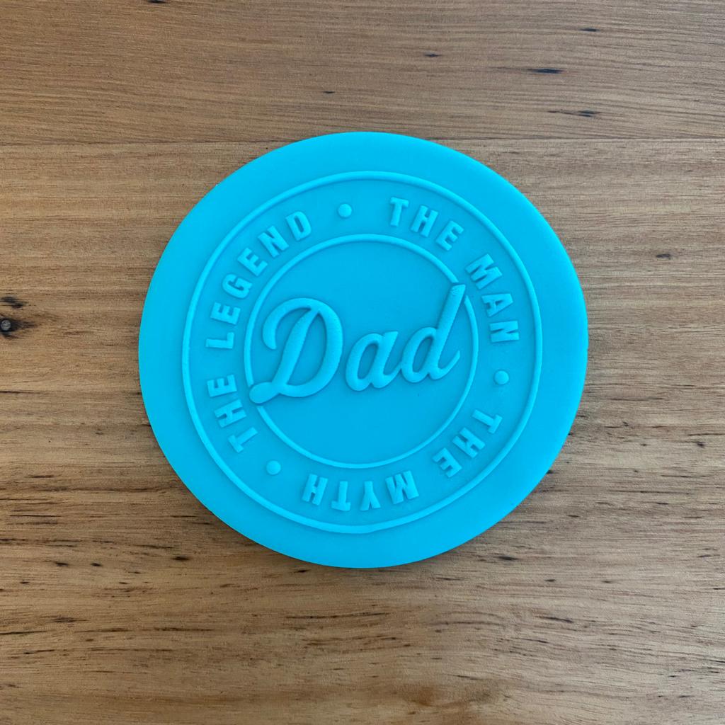 Father's Day Raised Stamp, Pop Stamp, Deboss Cookie Stamp, Cookie Cutter Store