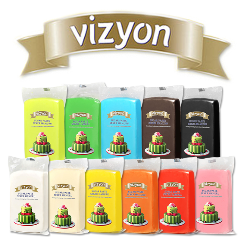 Vizyon Fondant Sugar Paste Range | Lots of Colours | Cookie Cutter Store