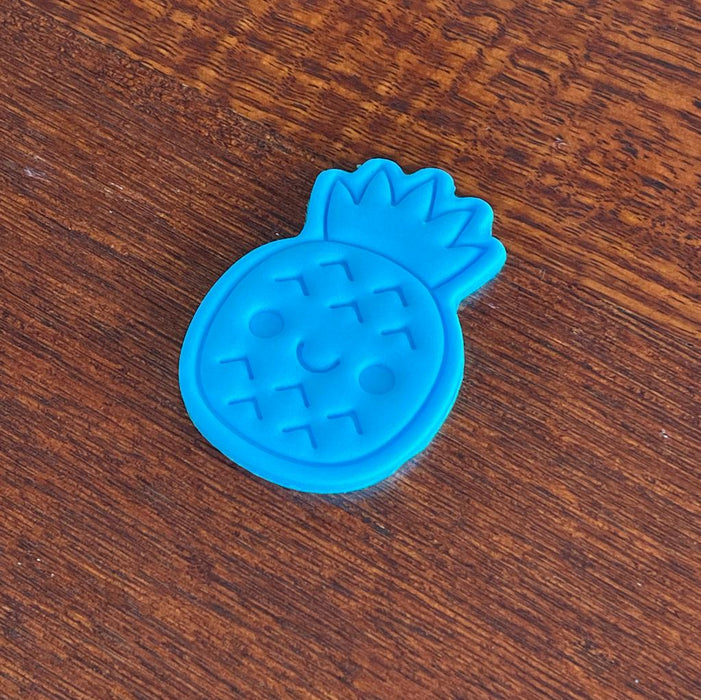 Smiley Face Pineapple Cookie Cutter and Stamp, Cookie Cutter Store