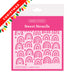 Rainbow Festive Cookie Decorating Stencil for Christmas by Sweet Sticks, Cookie Cutter Store