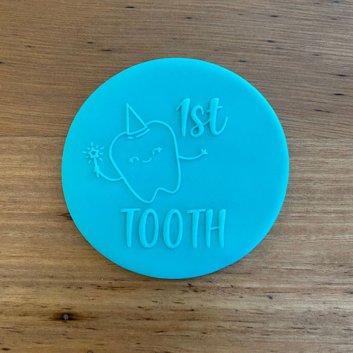 "1st Tooth" Deboss Raised Effect Cookie Stamp, Cookie Cutter Store