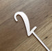 Number 2, cake topper in rose gold, cookie cutter store
