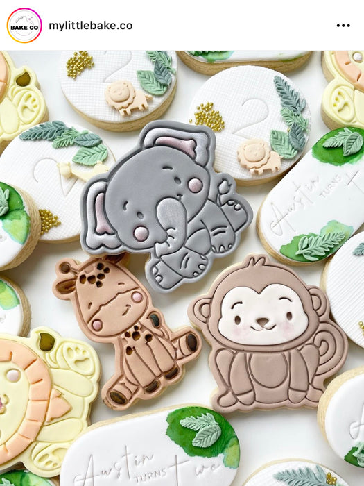 Monkey Style #1 Cookie Cutter & Stamp