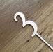 Number 3, cake topper in rose gold, cookie cutter store