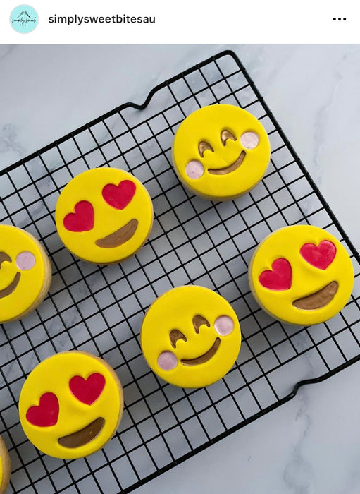 Happy Emoji Cookie Emboss Stamp