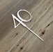 Number 40 in Rose gold, Forty, 40th, cake topper, cookie cutter store