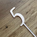 Number 5, cake topper in rose gold, cookie cutter store