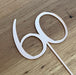 Number 60 in Rose Gold, Sixty, 60th cake topper, cookie cutter store