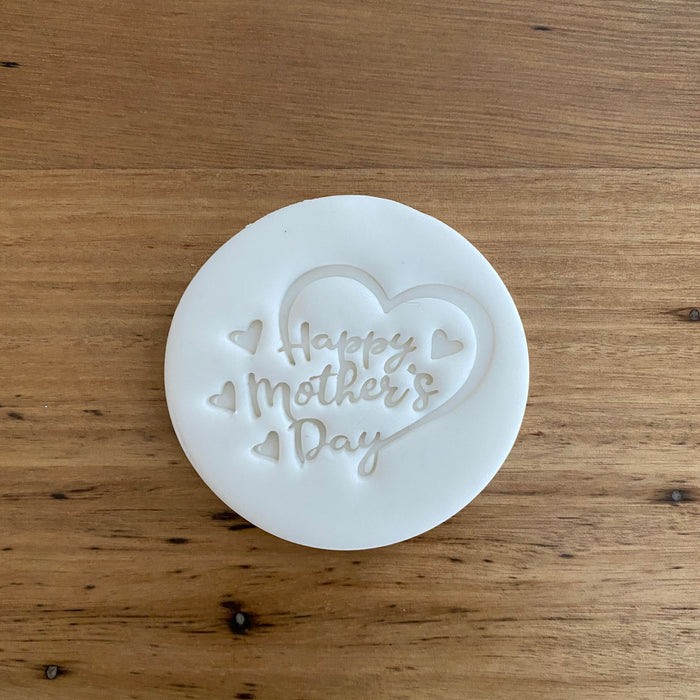 "Happy Mother's Day" style #7 Emboss Stamp