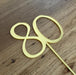 Number 80 in Bright gold, Eighty. 80th, Cake topper, cookie cutter store