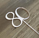 Number 80 in Rose gold, Eighty. 80th, Cake topper, cookie cutter store