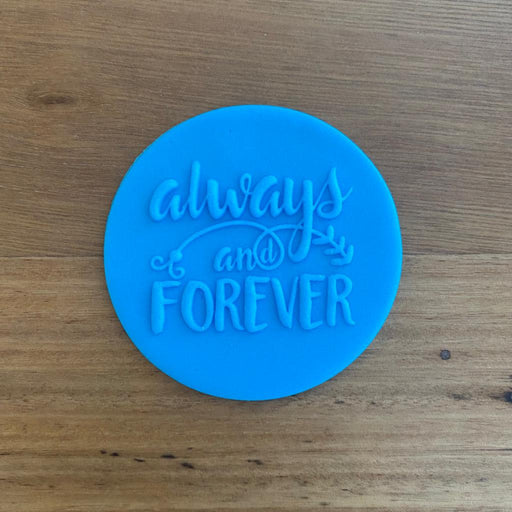 Valentines Day "Always and Forever" Deboss Raised Effect Stamp, Pop Stamp, deboss stamp, cookie cutter store