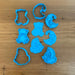 Baby Bear 3 designs Cookie Cutter with emboss Stamp. Cookie Cutter Store