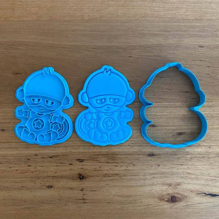 Baby Superhero Captain America Cookie Cutter & Stamp, cookie cutter store