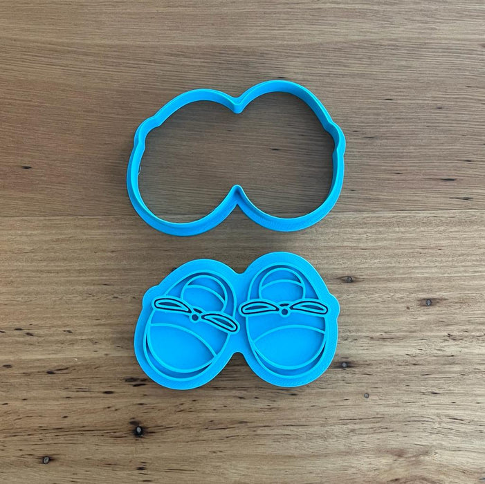 Baby Boots Cookie Cutter & Optional Emboss Stamp