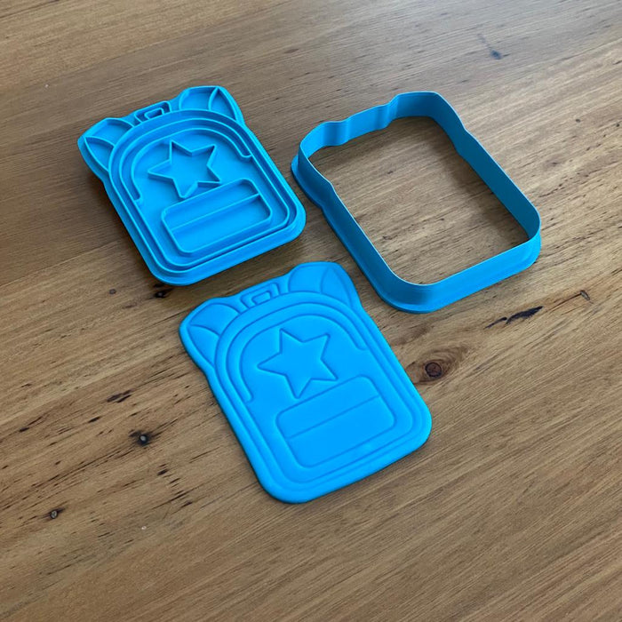 School Backpack Cookie Cutter & Optional Emboss Stamp, Cookie Cutter Store