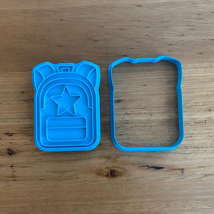 School Backpack Cookie Cutter & Optional Emboss Stamp, Cookie Cutter Store