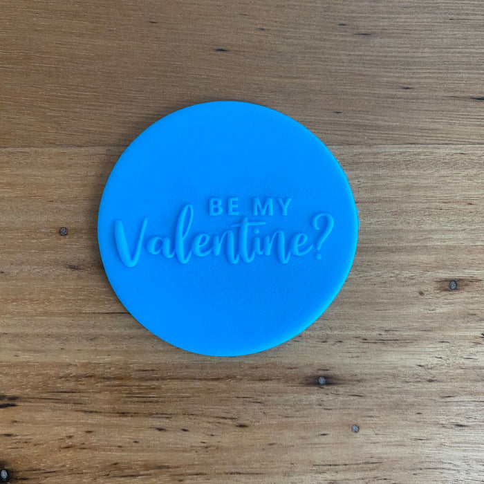 Be My Valentine Deboss Raised Effect Stamp, Pop Stamp, deboss stamp, cookie cutter store