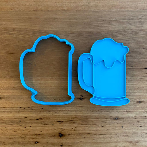 Beer Glass Mug Cookie Cutter and Emboss stamp, cookie cutter store