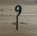 Number 9, cake topper in black, cookie cutter store
