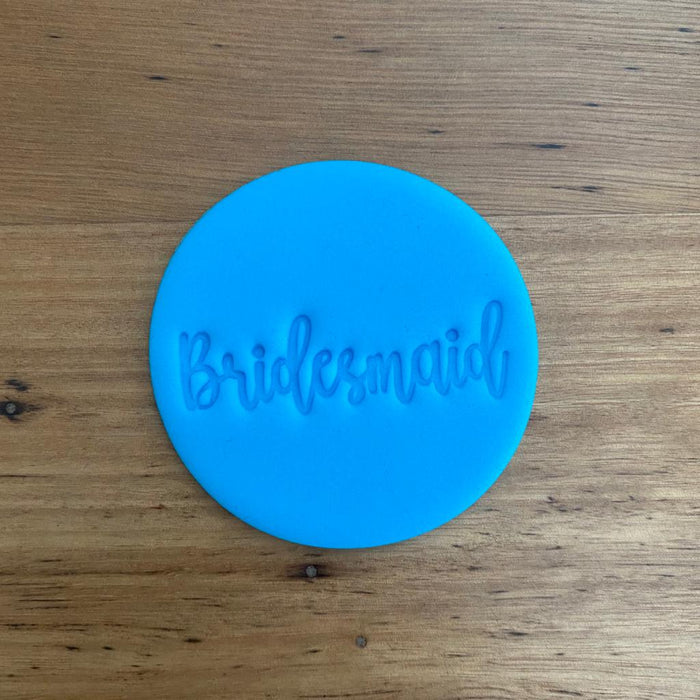 Bridesmaid Cookie Emboss Stamp, Cookie Cutter Store