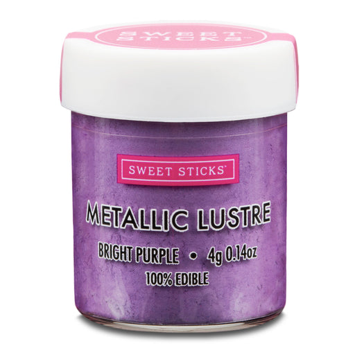 Sweet Sticks Metallic Lustre, Decorative Paint, Baking Cakes and Cookies, Bright Purple, Cookie Cutter Store