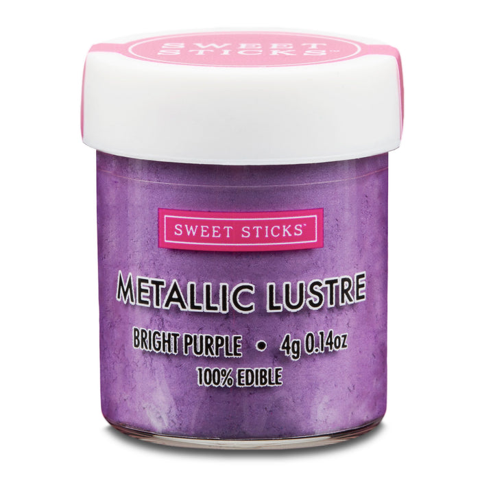 Sweet Sticks Metallic Lustre, Decorative Paint, Baking Cakes and Cookies, Bright Purple, Cookie Cutter Store