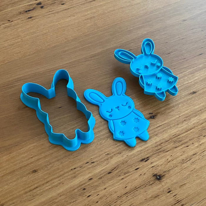 Easter Bunny Girl Cutter & Stamp, cookie cutter store