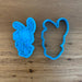 Easter Bunny with Carrot Cookie Cutter & Stamp, cookie cutter store