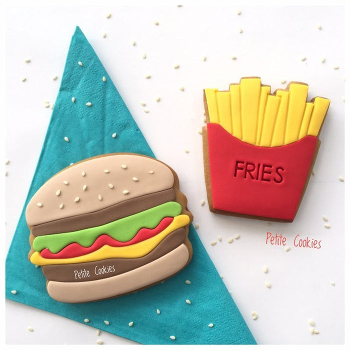 Burger and Fries Cookie Cutter Set