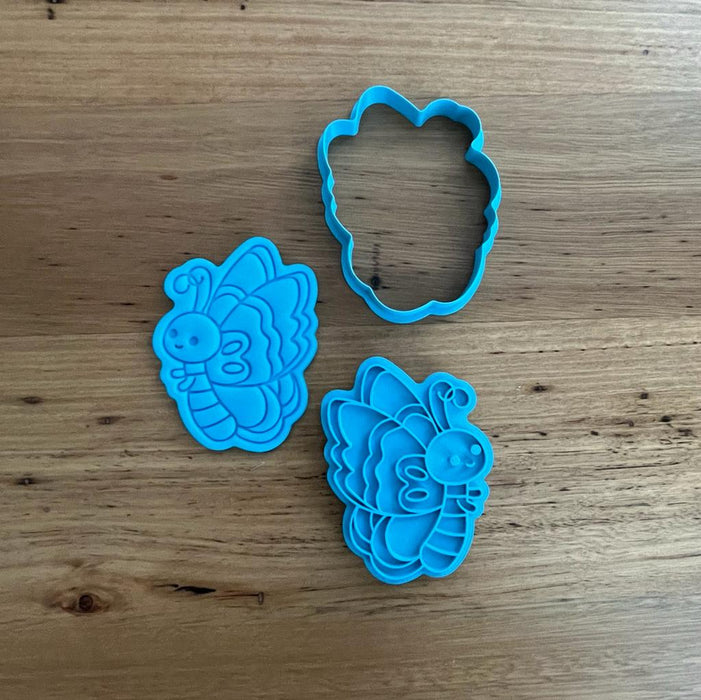 Butterfly style 4 Cookie Cutter & Emboss Stamp, Cookie Cutter Store