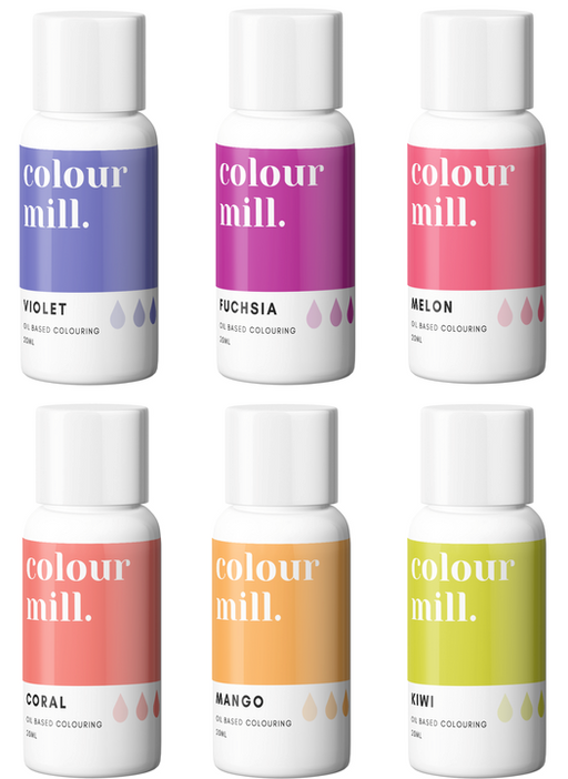 Colour Mill Tropical Colour Range, Oil Based Colour for Cookie, Fondant, Royal Icing Colouring, Cookie Cutter Store