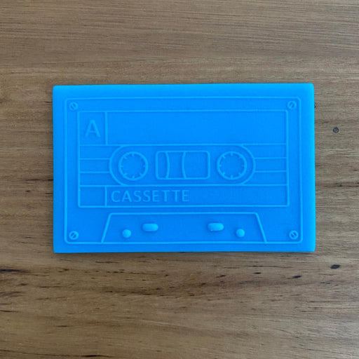 Cassette Tape Raised Cookie Stamp, Cookie Cutter Store