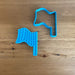 Chequered Flag Cookie Cutter & Emboss Stamp, Cookie Cutter Store