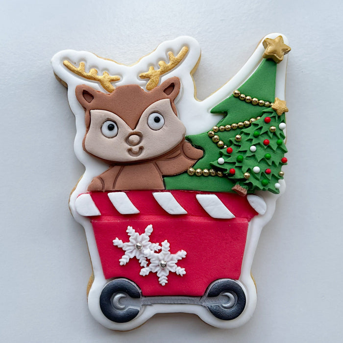 Christmas Train Reindeer Set 5 of 6 Cookie Cutter & Stamp