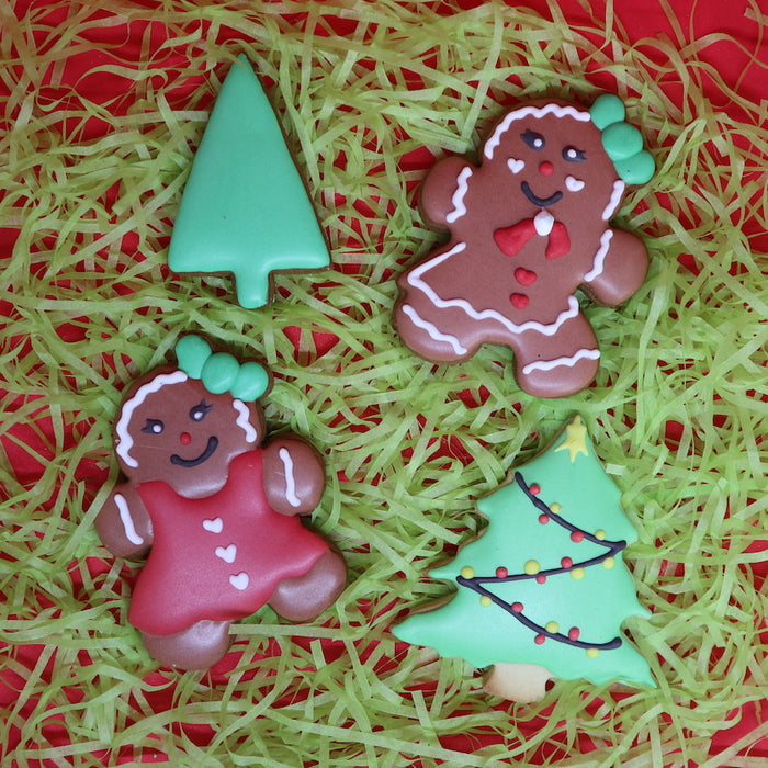 Christmas Tree Cookie cutters, plain, with snow, or with a star
