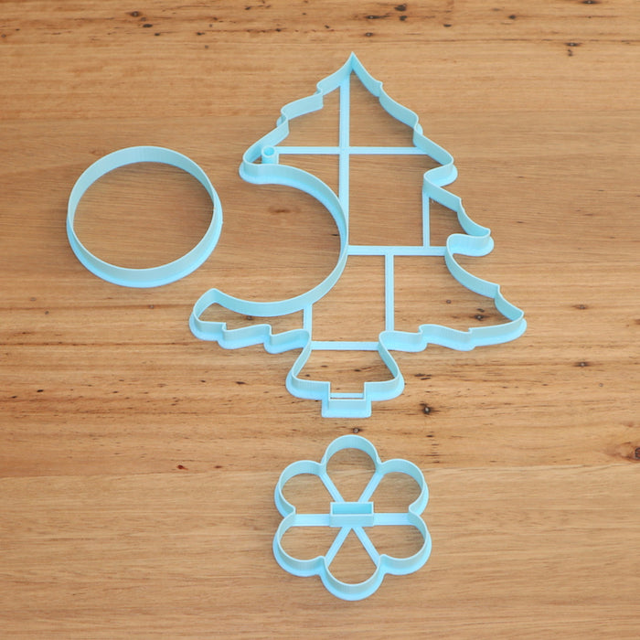 Christmas Tree 3D table decoration Cookie Cutter Set