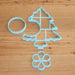 Christmas Tree 3D table decoration Cookie Cutter Set