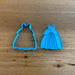 Cinderella Dress Cookie Cutter & optional Stamp