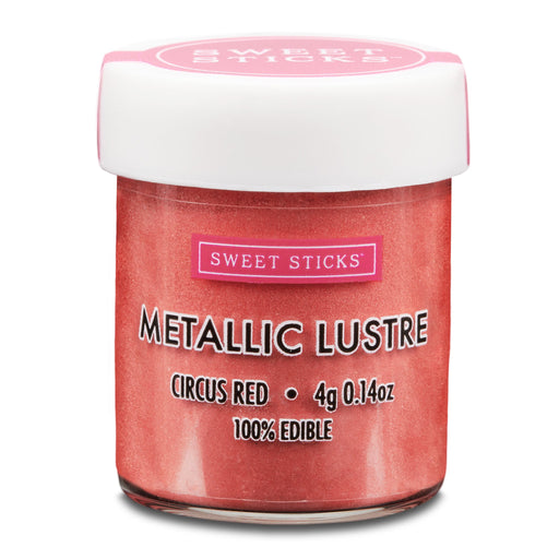 Sweet Sticks Metallic Lustre, Decorative Paint, Baking Cakes and Cookies, Circus Red, Cookie Cutter Store