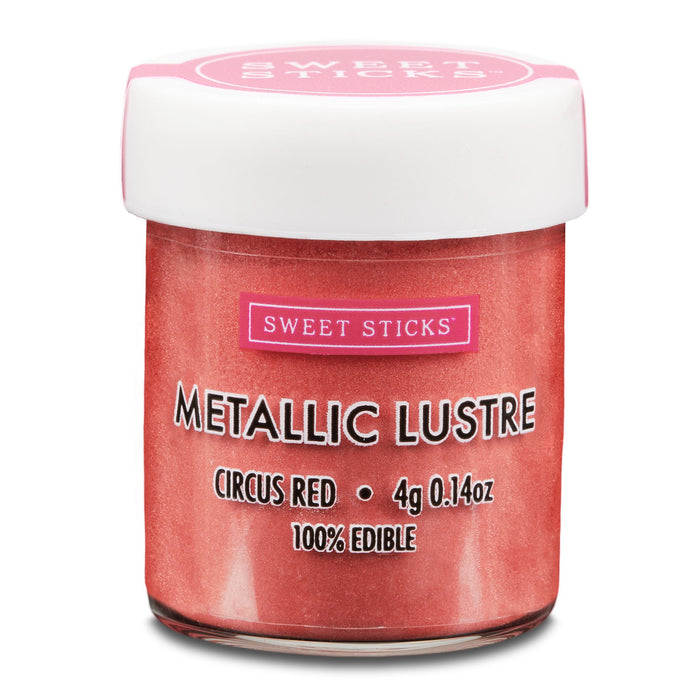 Sweet Sticks Metallic Lustre, Decorative Paint, Baking Cakes and Cookies, Circus Red, Cookie Cutter Store