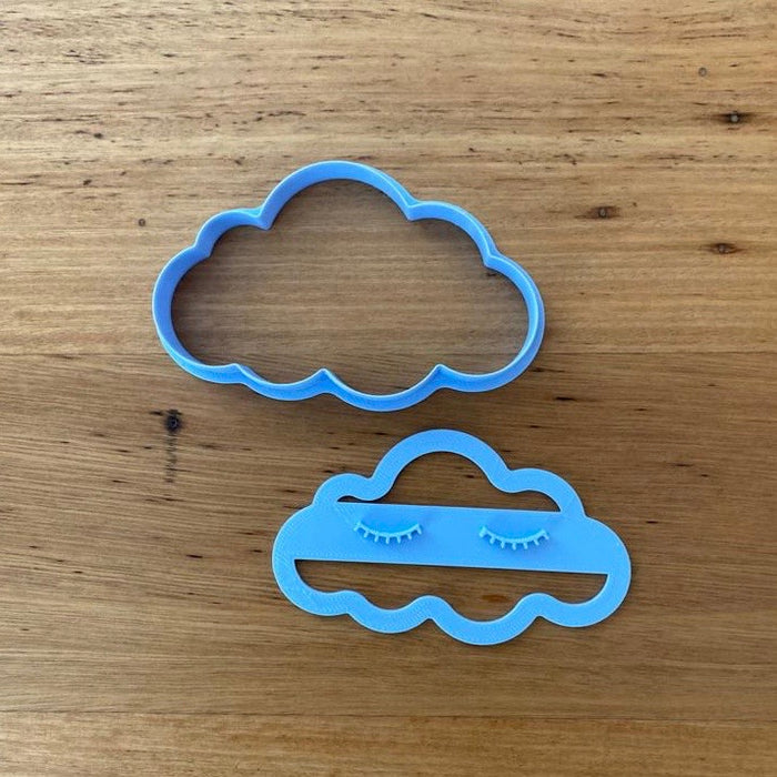 Cloud Cookie Cutter and Optional Eyelash Stamp is available in 3 sizes and perfect for cakes or cookies, or buy all 3 and you can choose individual cutters, or with stamps.