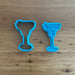 Martini Cocktail Cookie Cutter and Emboss stamp, cookie cutter store