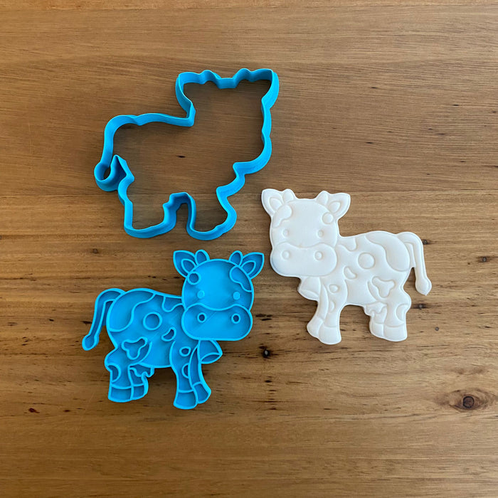 Cow Cookie Cutter & Stamp, Farmyard Animals, Cookie Cutter Store