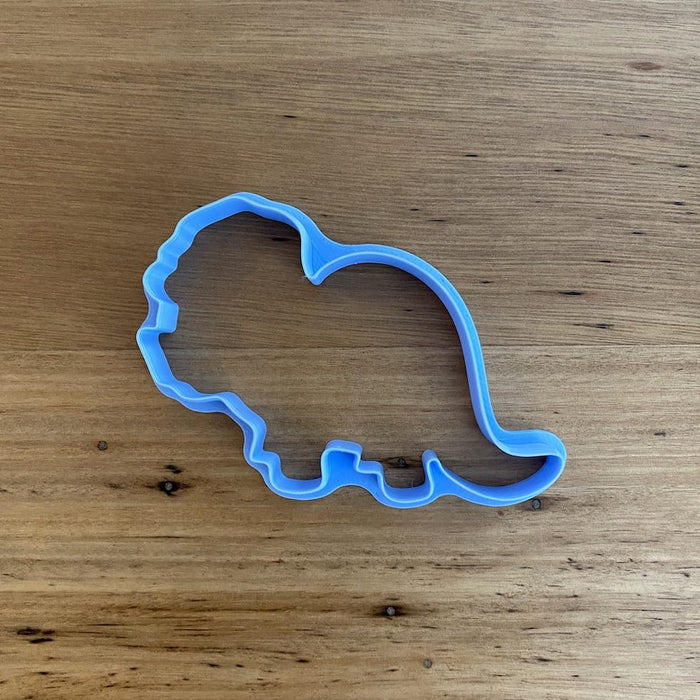 Stegosaurus style Dinosaur Cookie Cutter measures approx. 65mm tall by 100mm wide.  Don't miss our other Dinosaur styles by searching "Dinosaur" in the search bar.