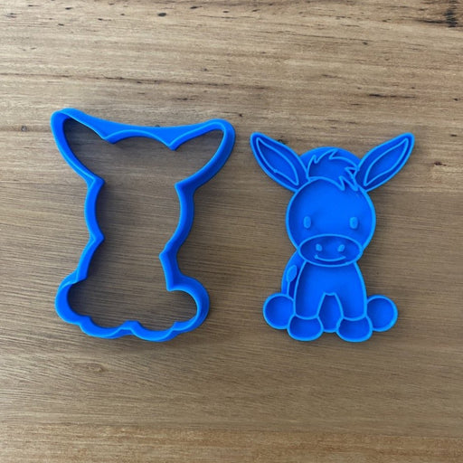 Donkey Cookie Cutter & Optional Stamp 