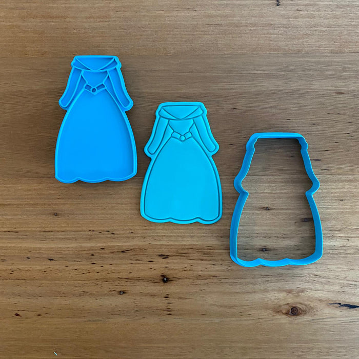 Little Mermaid Dress Cookie Cutter & optional Stamp, Cookie Cutter Store