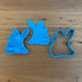 Easter Bunny with Egg and Paint Brush Cookie Cutter & Stamp, cookie cutter store